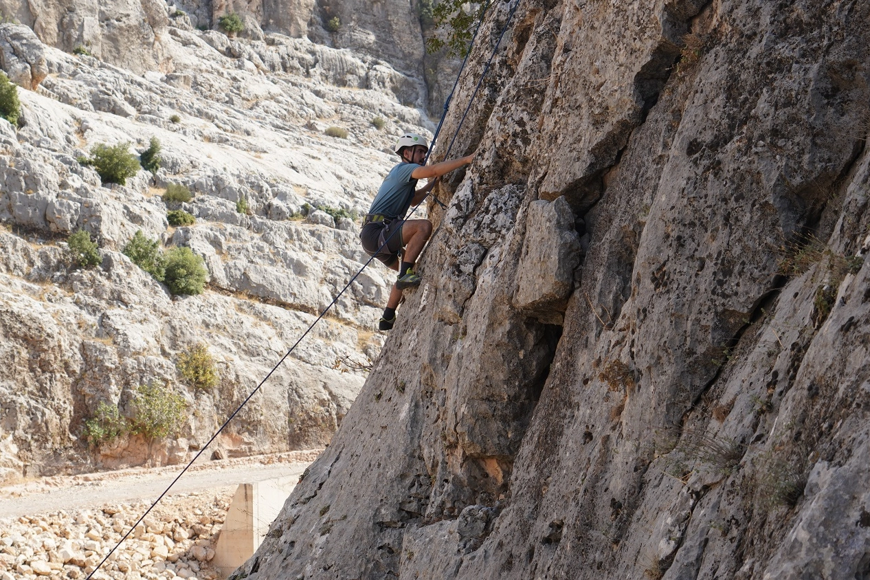 Gaziantep Köklüce Kanyonu’nda tırmanış coşkusu