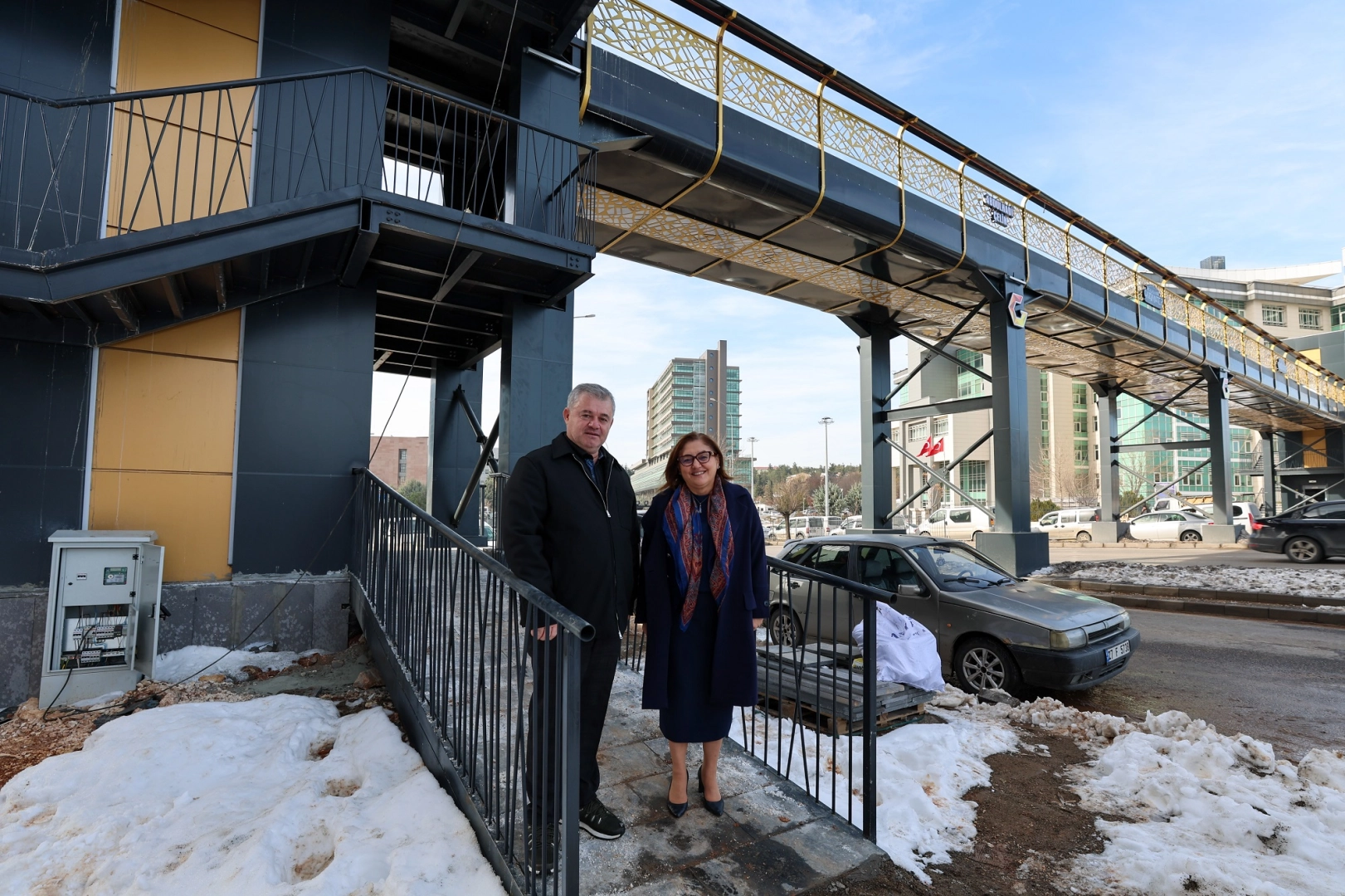 Gaziantep'te Abdülhadi Çelik Üst Geçidi hizmete girdi