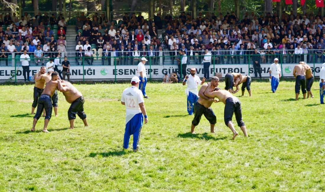 Millî Eğitim Bakanı Yusuf Tekin, Gerede Esentepe Güreş Sahası’nda düzenlenen