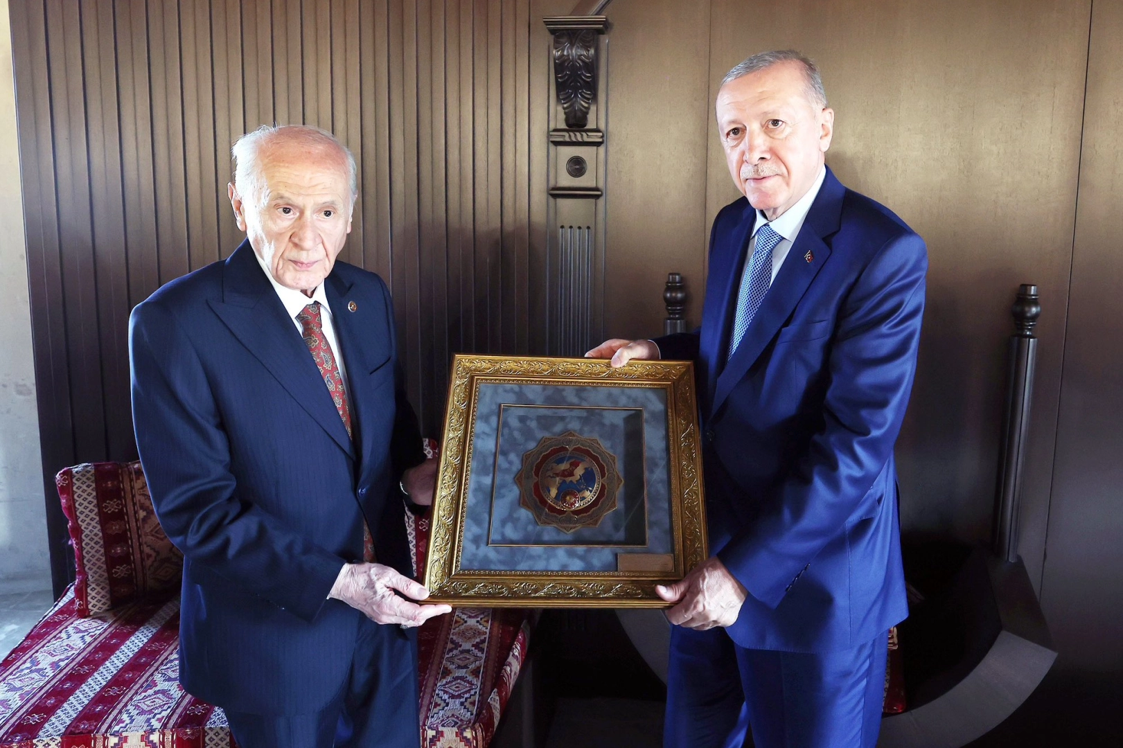 Cumhurbaşkanı Recep Tayyip Erdoğan, MHP Genel Başkanı Devlet Bahçeli ile