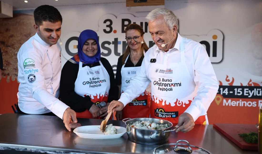 Bursa’nın farklı ilçelerini gezip, yöresel lezzetleri tanıtan ‘Gastronomi Tırı’nın bu