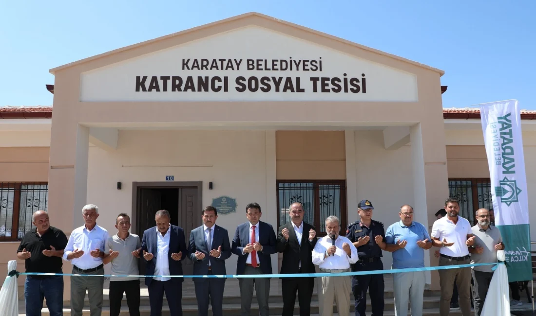 Karatay Belediyesi tarafından yapımı tamamlanan Katrancı Sosyal Tesisi’nin açılışı gerçekleştirildi.